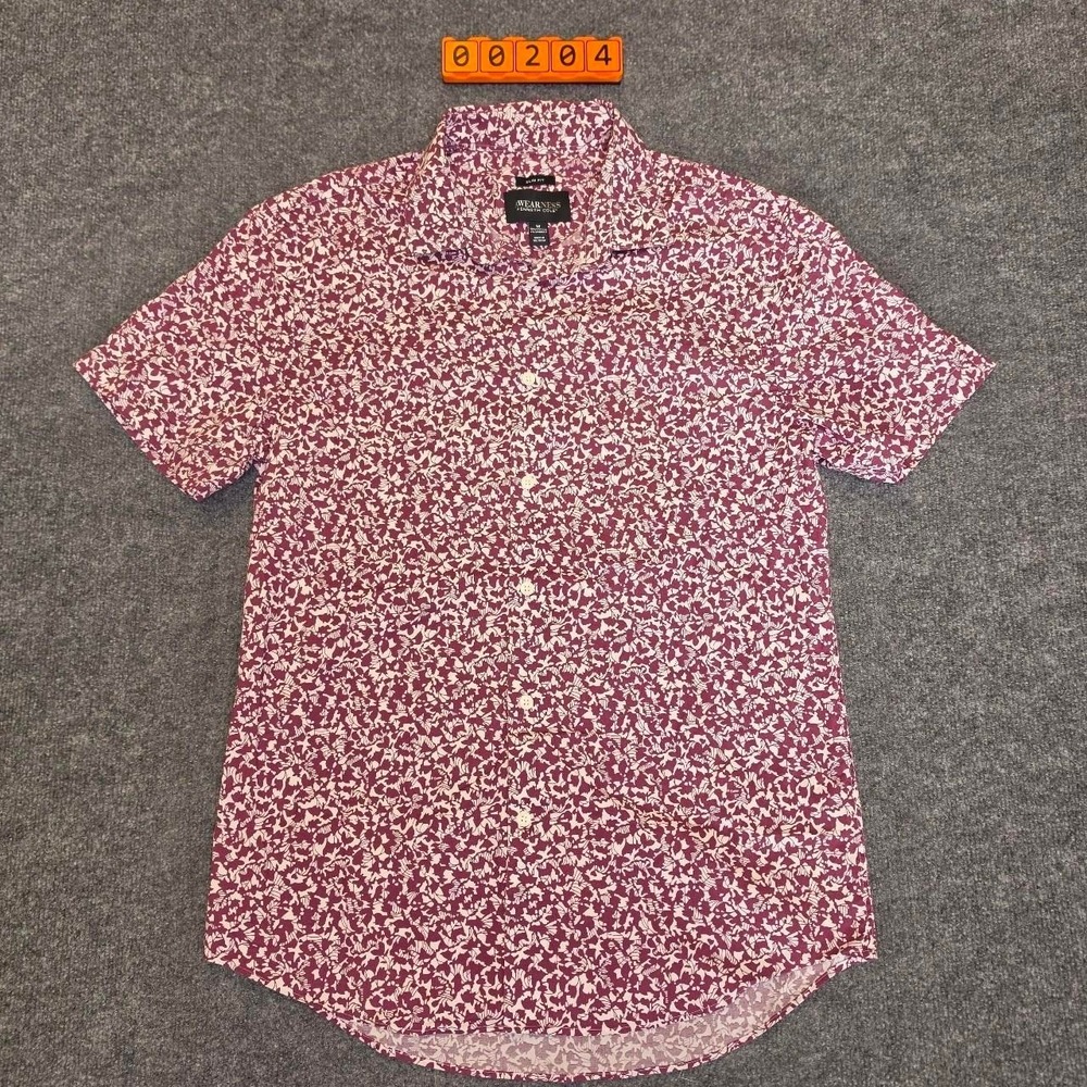 Kenneth Cole AWARENESS Men's Short Sleeve Button Down Shirt Size M
